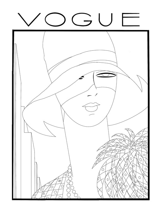 Vogue Vintage | Paginas Para Colorear