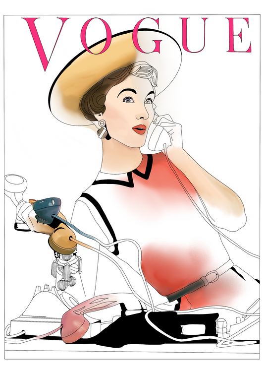 Vogue Vintage | Paginas Para Colorear